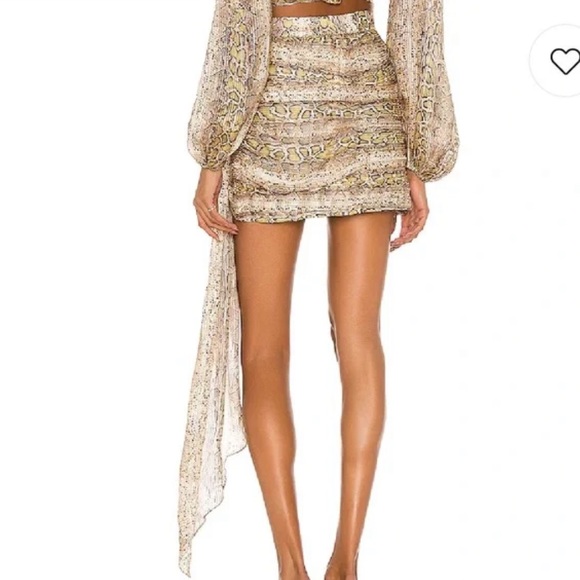 ROCOCO SAND Rhea Mini Skirt set in Snake Multi - Picture 8 of 16